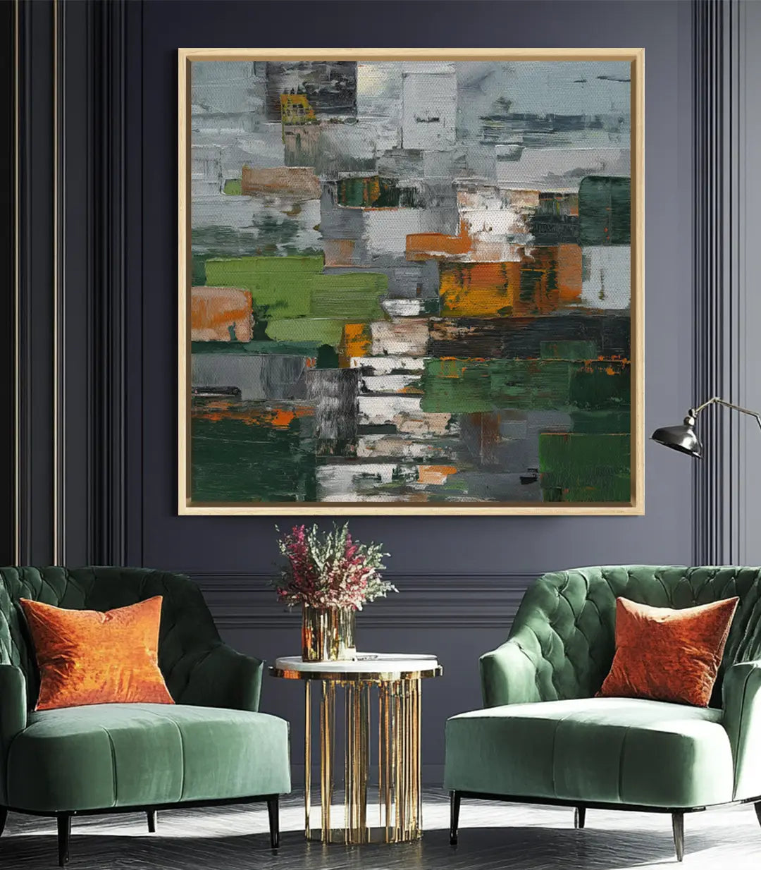 Cuadro Forest Layers como decoración de pared en salón contemporáneo — Massinart