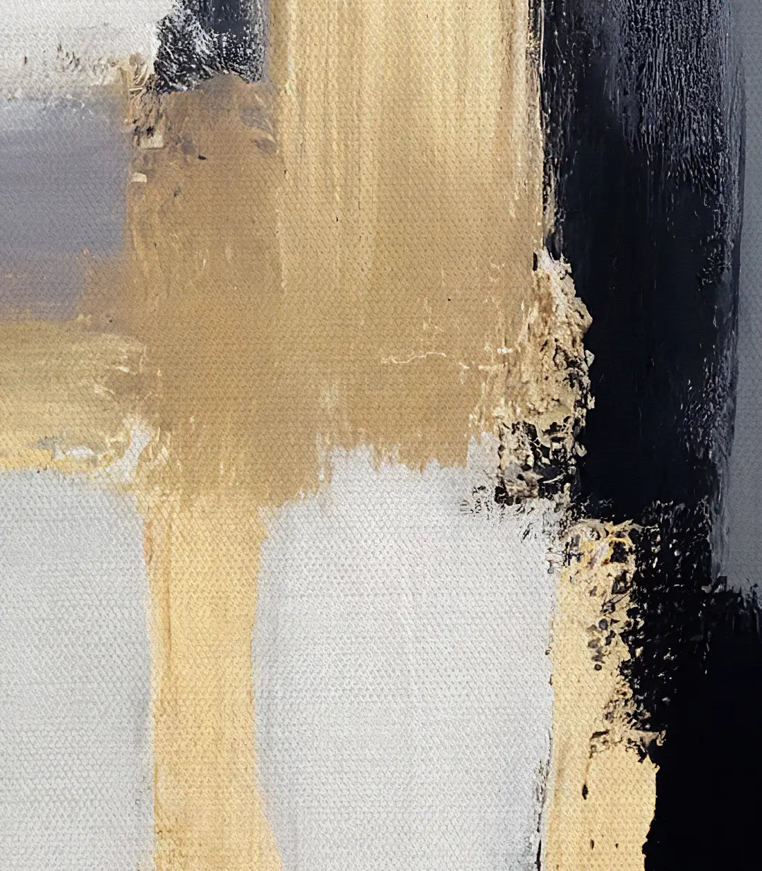 Cuadro Auric Massinart en salón moderno — composición abstracta minimalista