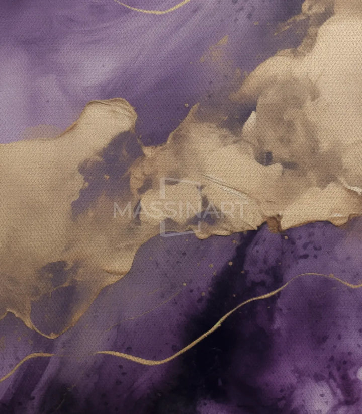 Cuadro Royal Elegance detalle tinta abstracta fluida — Massinart