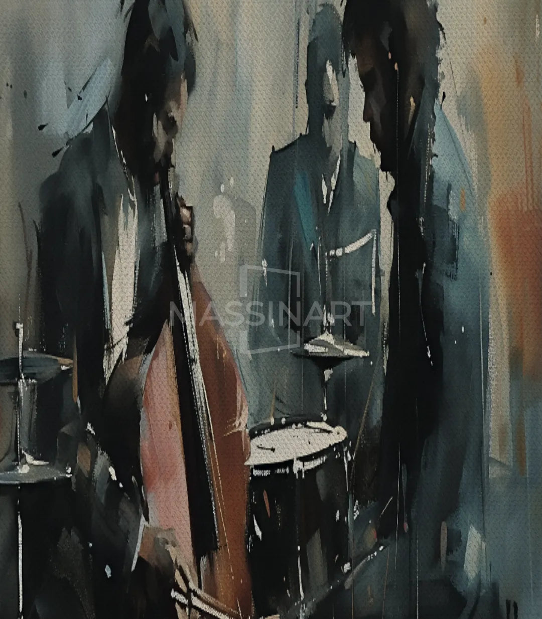 Cuadro Passion en interior con luz natural, acabado canvas premium — Massinart