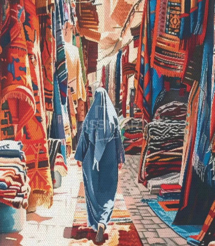 Cuadro de mercado artesanal en decoración de interior — Massinart