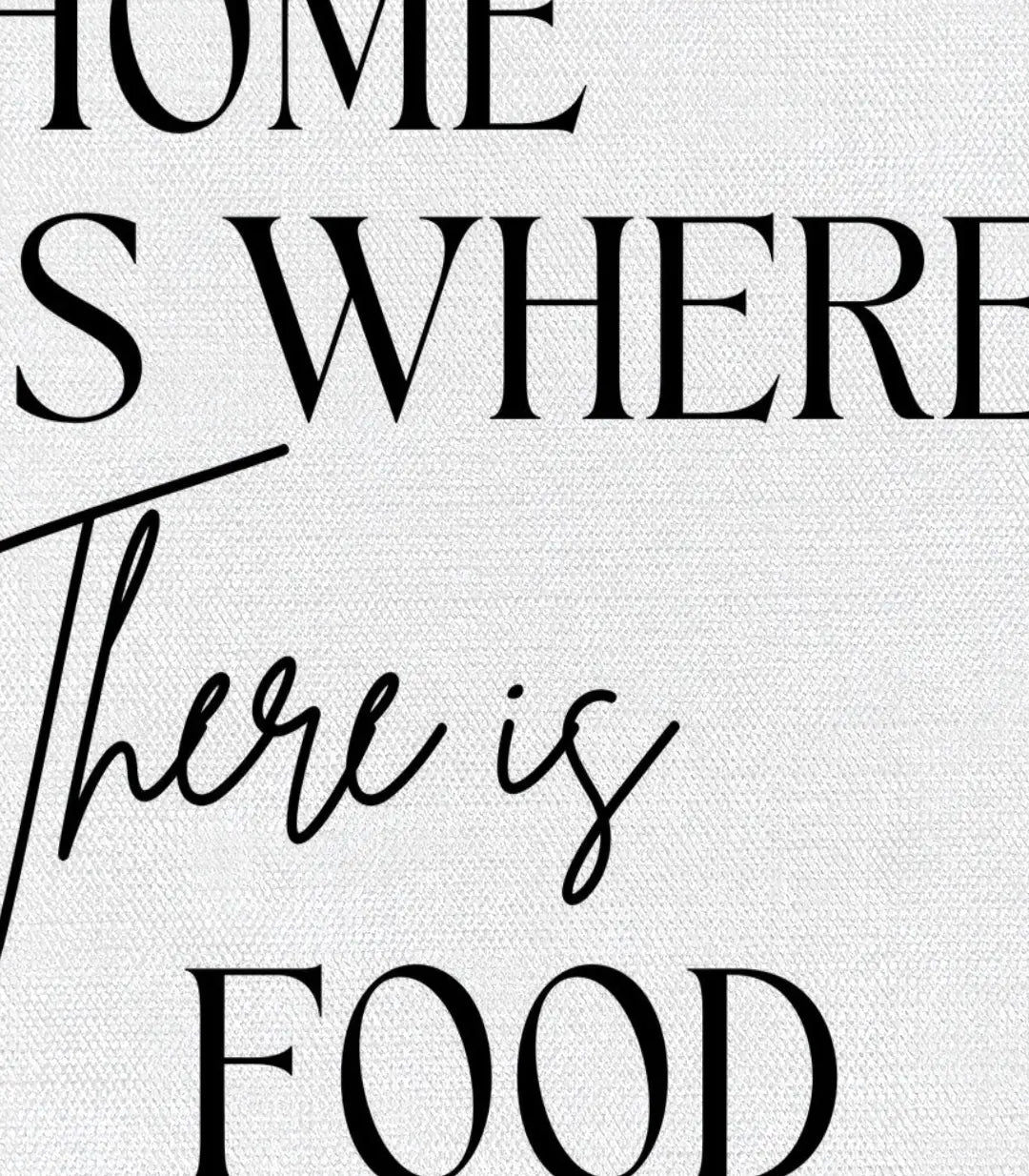 Detalle cita Home is where there is food cuadro Bon Appétit Massinart