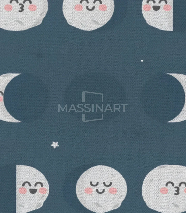 Cuadro luna minimalista Massinart — diseño depurado Mr Wonderful para cuarto infantil
