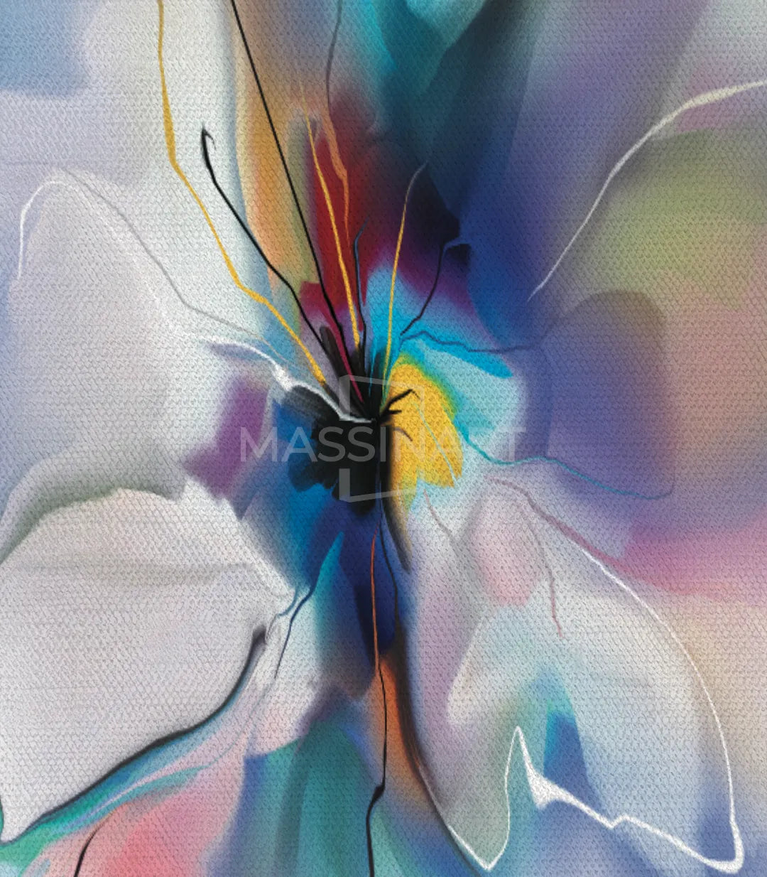 Cuadro Blue Violet Flower Massinart