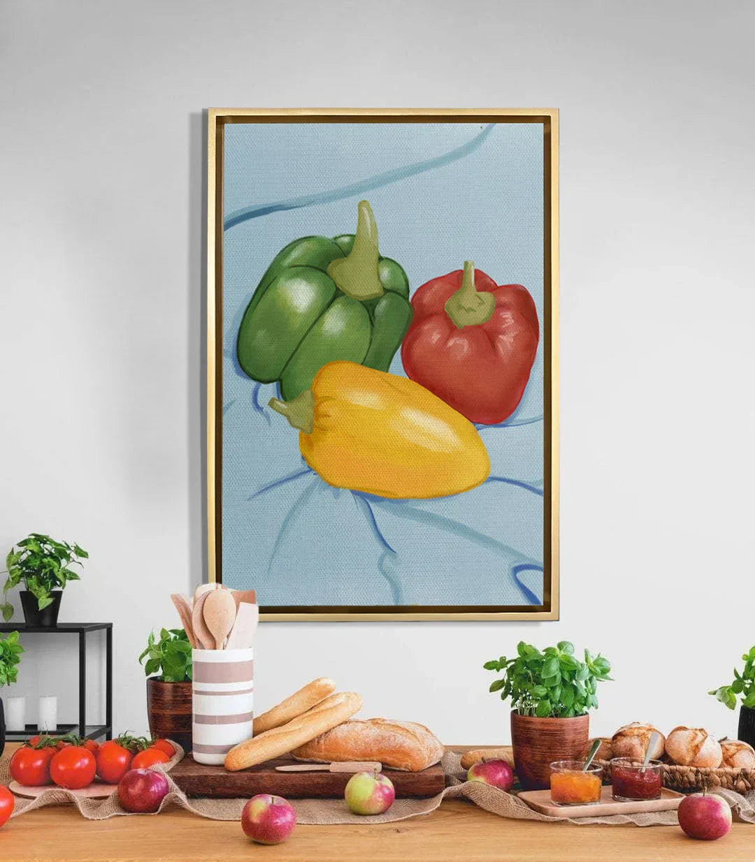 Cuadro Pepper Palette en cocina moderna, decoración mural colorida Massinart