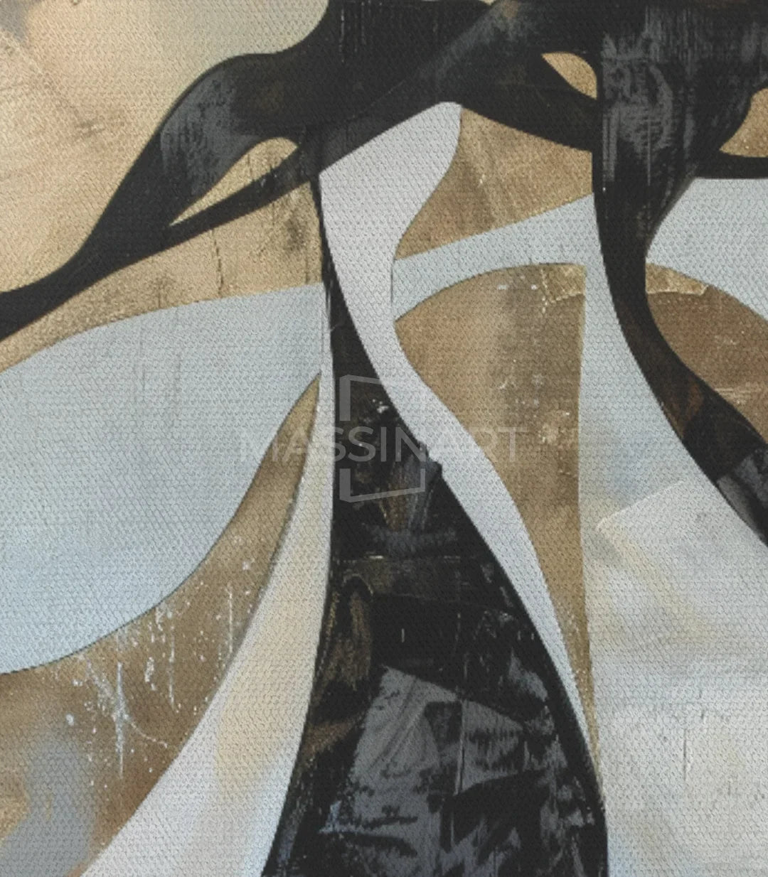 Cuadro comedor arte abstracto siluetas danzantes Massinart