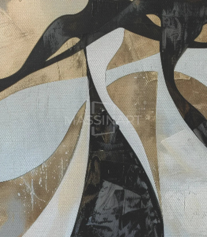 Cuadro comedor arte abstracto siluetas danzantes Massinart