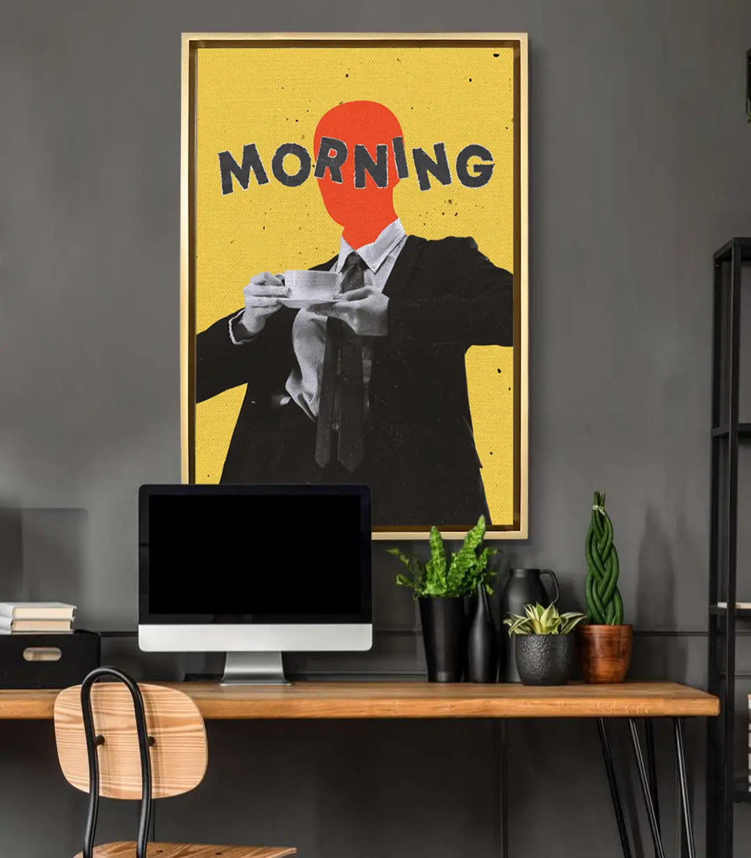 Cuadro Morning en decoración de oficina moderna — Massinart