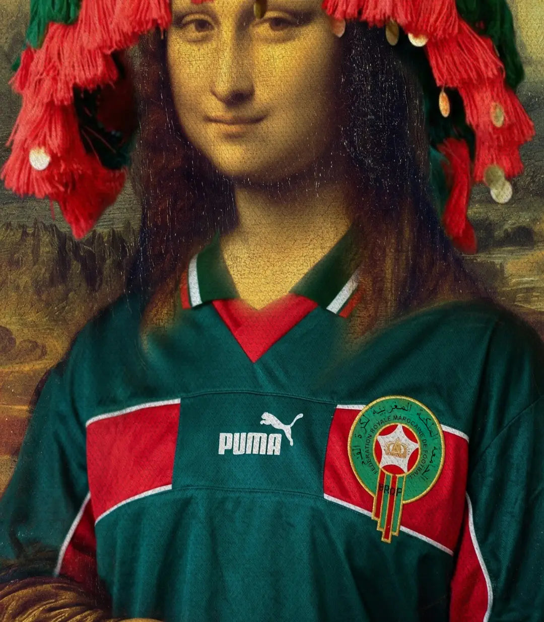 Cuadro Mona Morocco en decoración de despacho moderno, estilo pop art contemporáneo