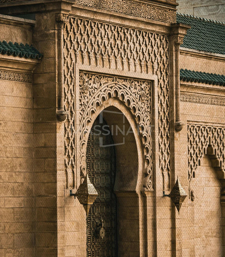 Cuadro Opulent Gate en ambientación de dormitorio — Massinart