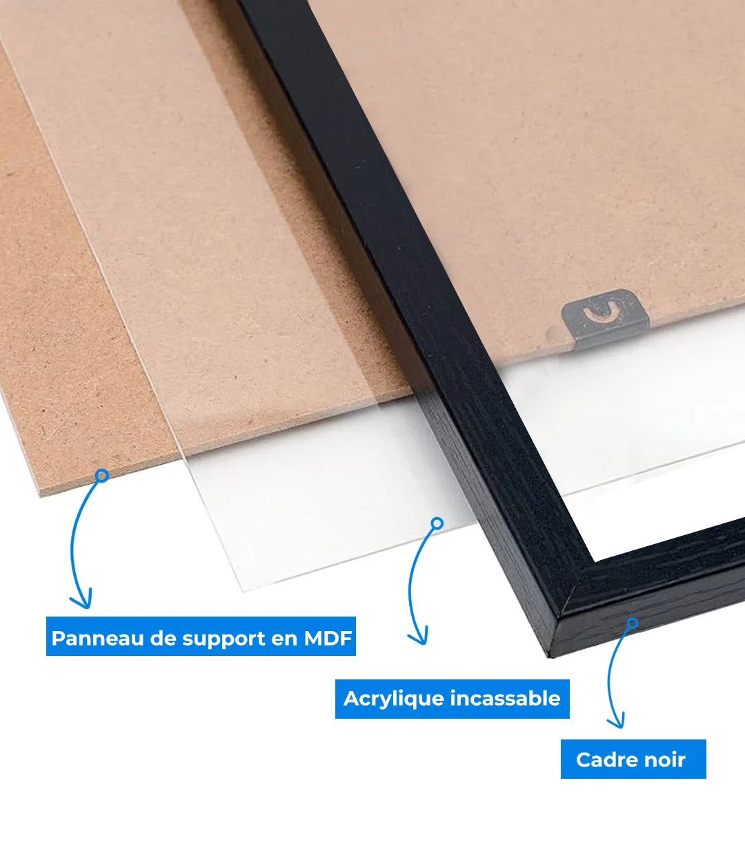 Cuadro de fachada blanca con puerta verde y cielo azul, arquitectura marroquí — decoración de interiores — Massinart