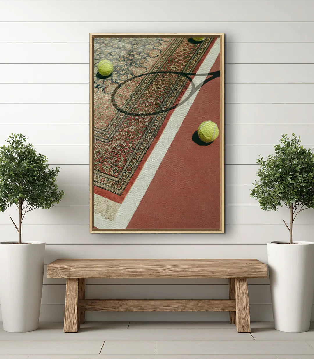 Cuadro Tennis Tapis en decoración de pasillo, estilo photo-art contemporáneo, Massinart