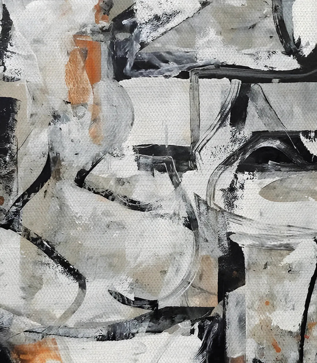 Interior de salón — Cuadro Inkflow Fusion decoración mural abstracto contemporáneo, Massinart