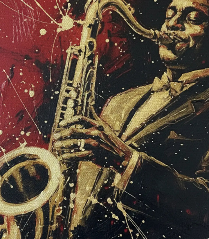 Cuadro jazz estilo expresionista dinámico y gestual — Massinart