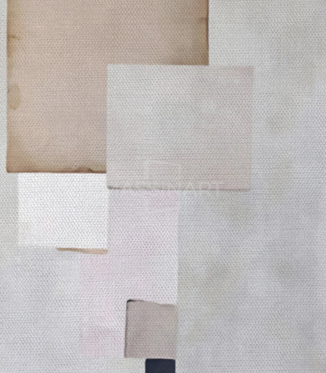 Cuadro Quietud tríptico minimalista abstracto — espacio de trabajo contemporáneo | Massinart