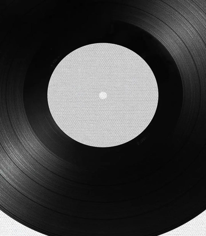 Cuadro foto-art música retro Massinart — detalle marco negro