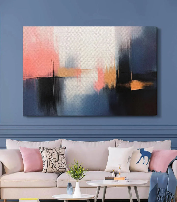 Cuadro Sienna en ambiente de salón moderno | Massinart