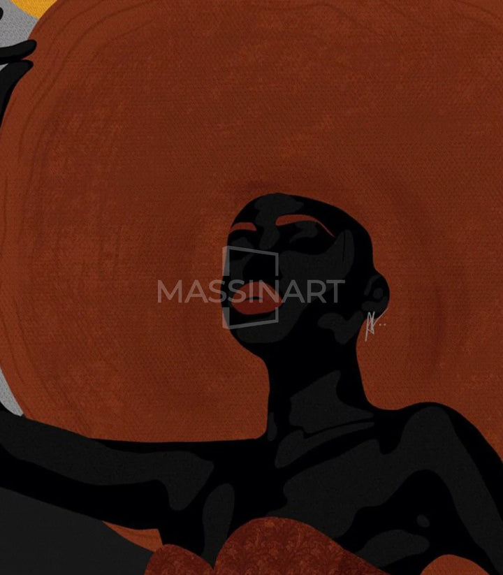 Cuadro Solar Queen Massinart — embalaje y presentación listo para colgar