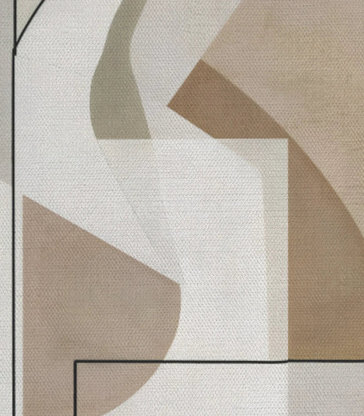 Díptico Geometric Nuances en decoración de hotel o apartamento turístico Massinart