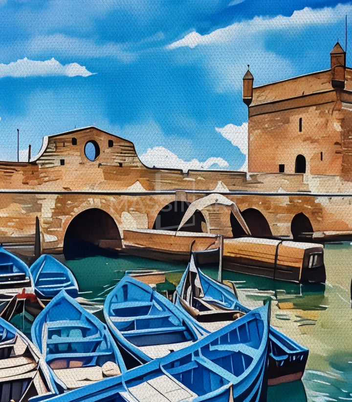 Cuadro Essaouira Massinart — embalaje y kit de colgado incluido