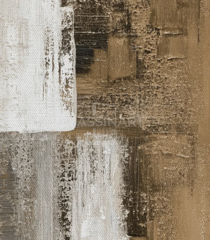 Earthtones – arte abstracto minimalista con profundidad cromática y relieves manuales