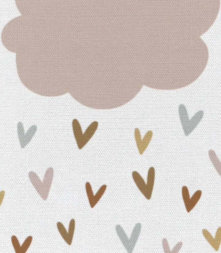 Cuadro nube con corazones caídos minimalista habitación infantil — Massinart