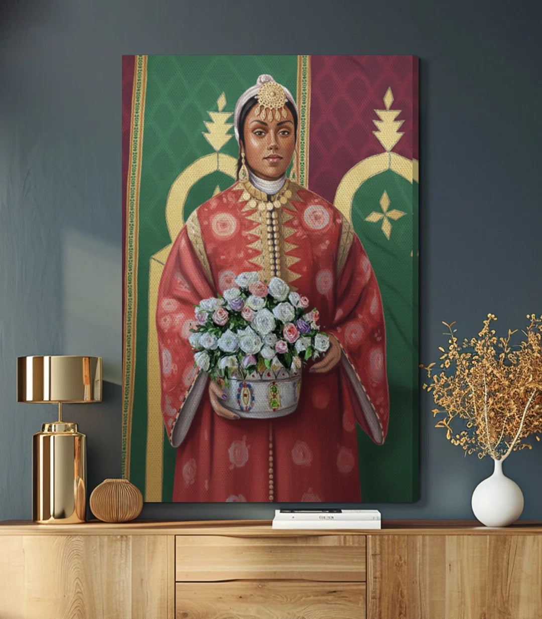 Cuadro arte marroquí contemporáneo figurativo para salón Massinart