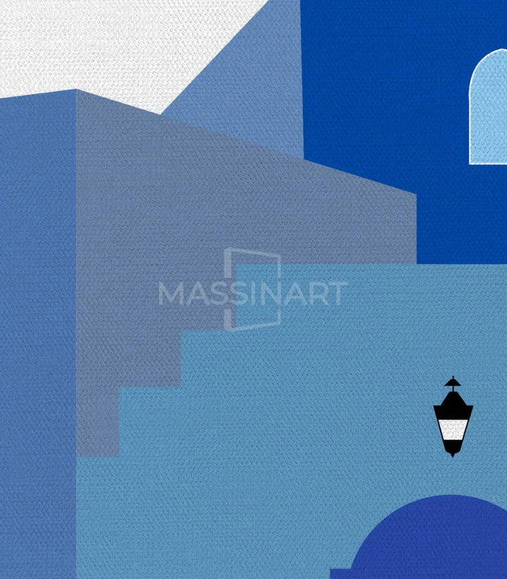 Cuadro Chefchaouen medina azul arte mural Massinart