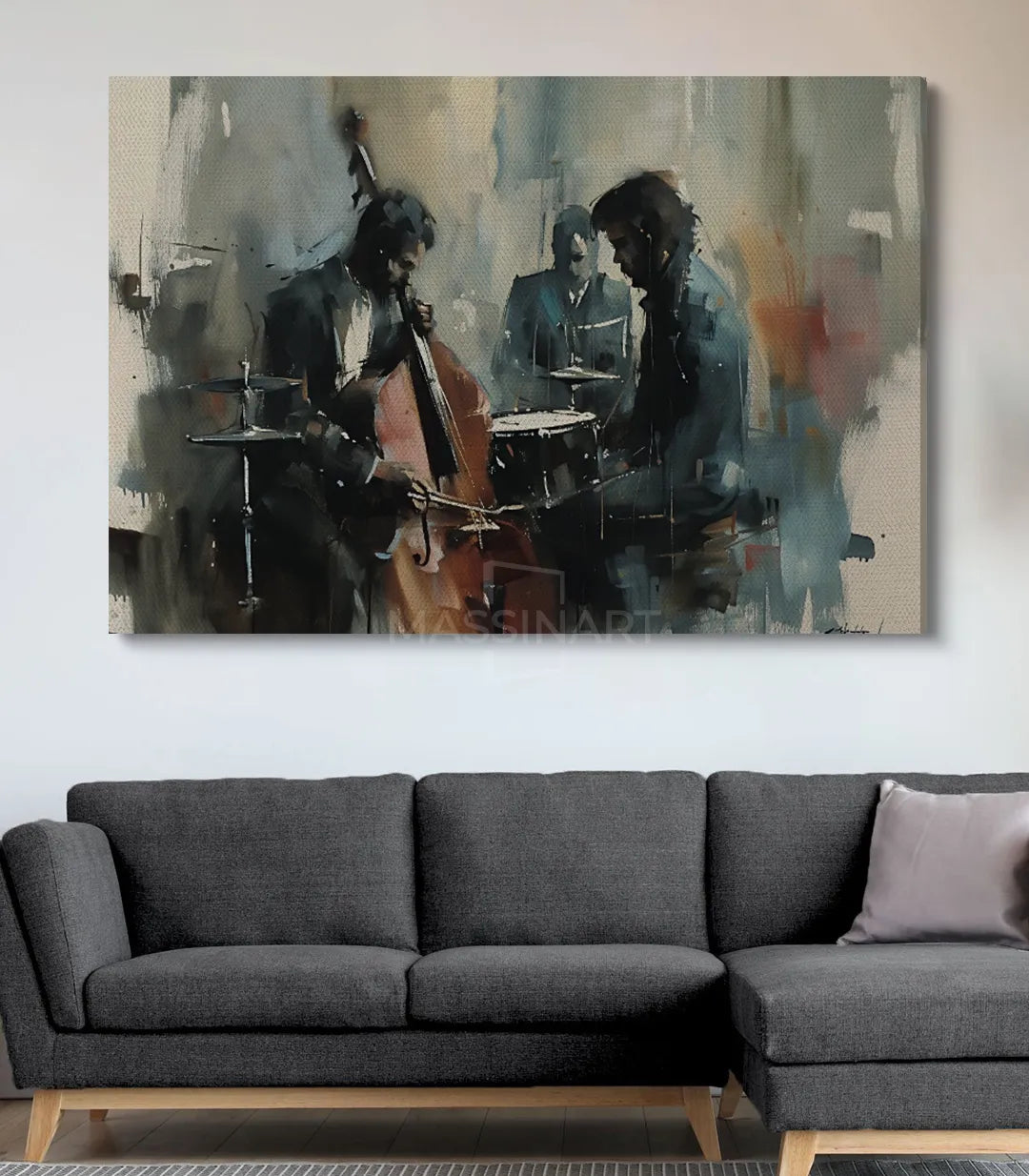 Cuadro Passion en dormitorio y despacho, ambiente elegante y creativo — Massinart