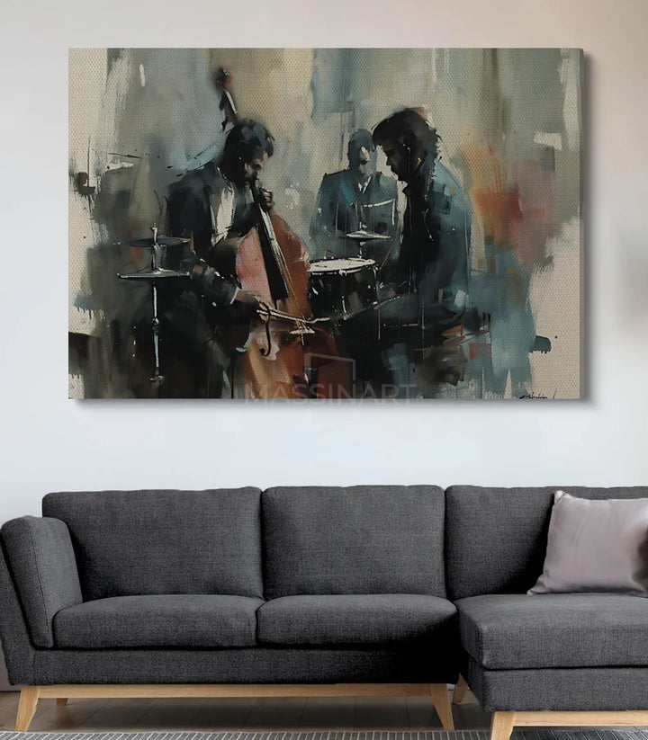 Cuadro Passion en dormitorio y despacho, ambiente elegante y creativo — Massinart