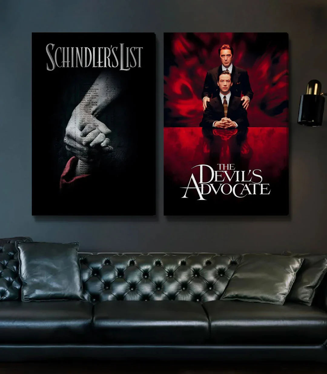 Detalle cartel Schindler's List manos entrelazadas composición dramática Massinart