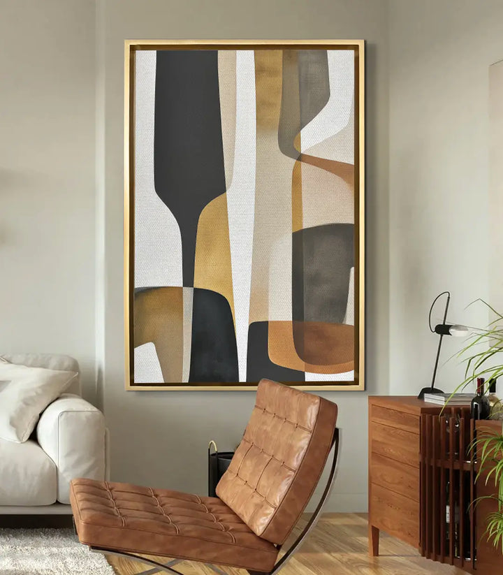 Cuadro Formless en salón moderno — decoración de pared minimalista Massinart
