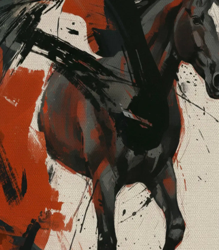 Lienzo Crimson Spirit en decoración de interiores estilo moderno — Massinart