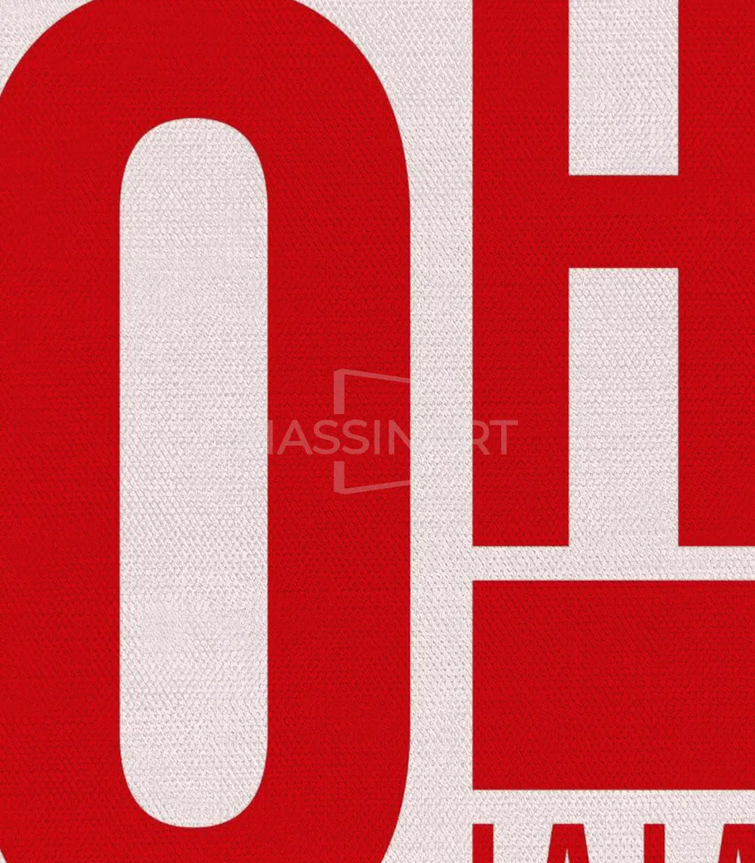 Vibe Rouge – cuadro minimalista rojo con composición gráfica, ideal para pasillo o escritorio