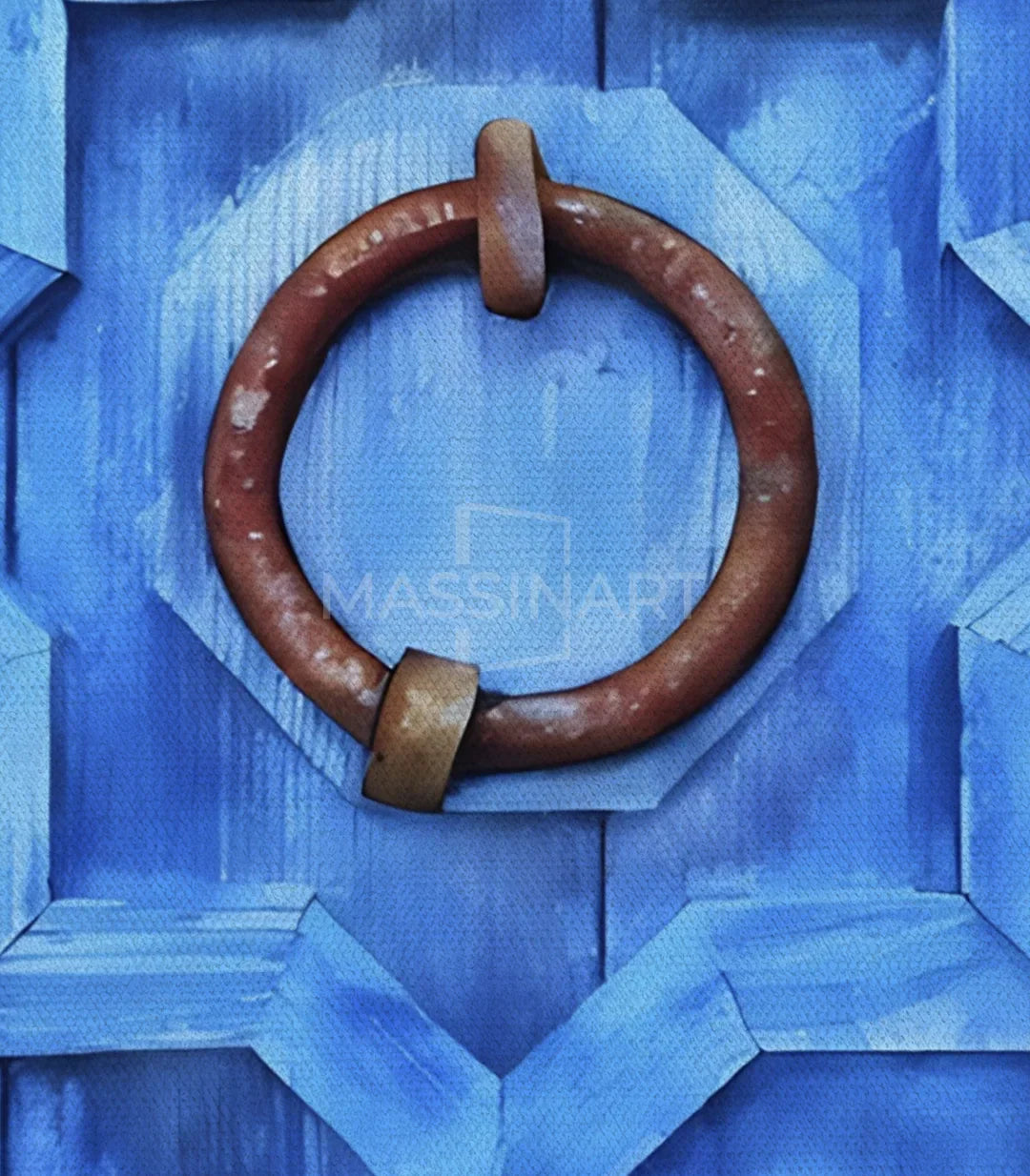 Cuadro Blue Door en salón de estilo actual - Massinart