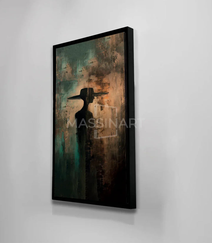Decoración interior cuadro silueta expresionista Massinart
