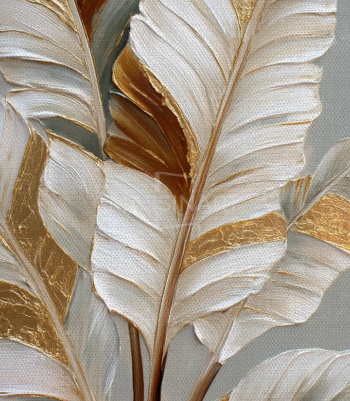 Cuadro Golden Petals de Massinart — embalaje y envío listo para colgar