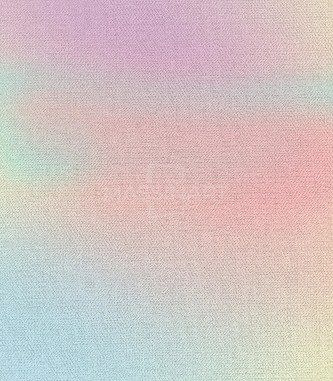 Detalle cuadro Attract — degradado pastel rosa azul violeta, impresión alta resolución Massinart