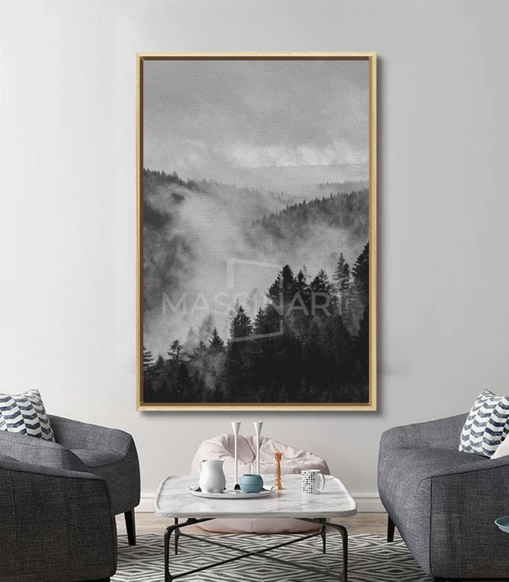 Cuadro Veiled Forest Massinart — embalaje y kit de colgado incluido, listo para colgar