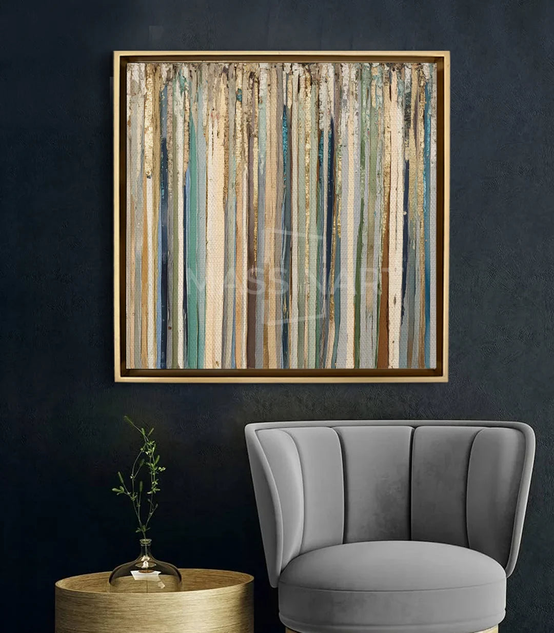 Cuadro Color Haze en decoración de despacho estilo minimalista — Massinart