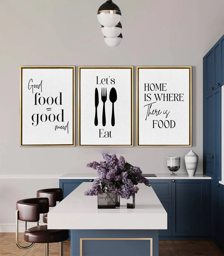 Tríptico Bon Appétit decoración comedor salón moderno Massinart