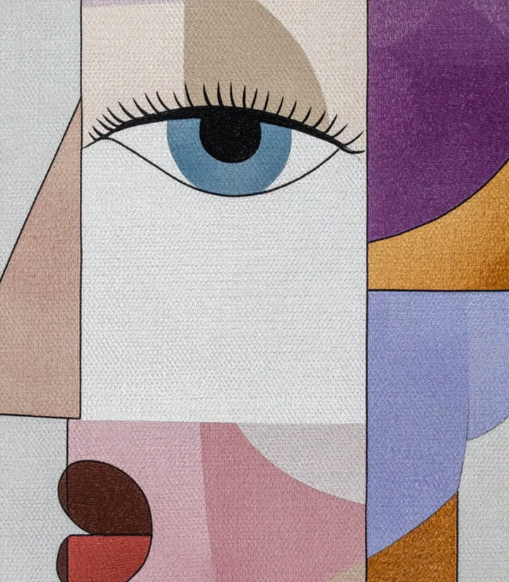 Cuadro decorativo Cubic Stare — díptico cubista Massinart