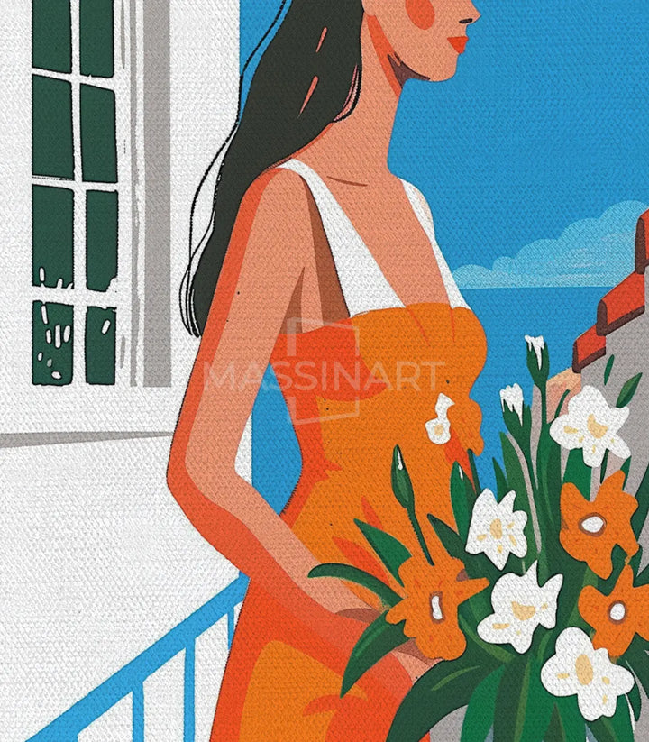 Composición mural tríptico Summer Palette colores vivos — cuadros decorativos Massinart