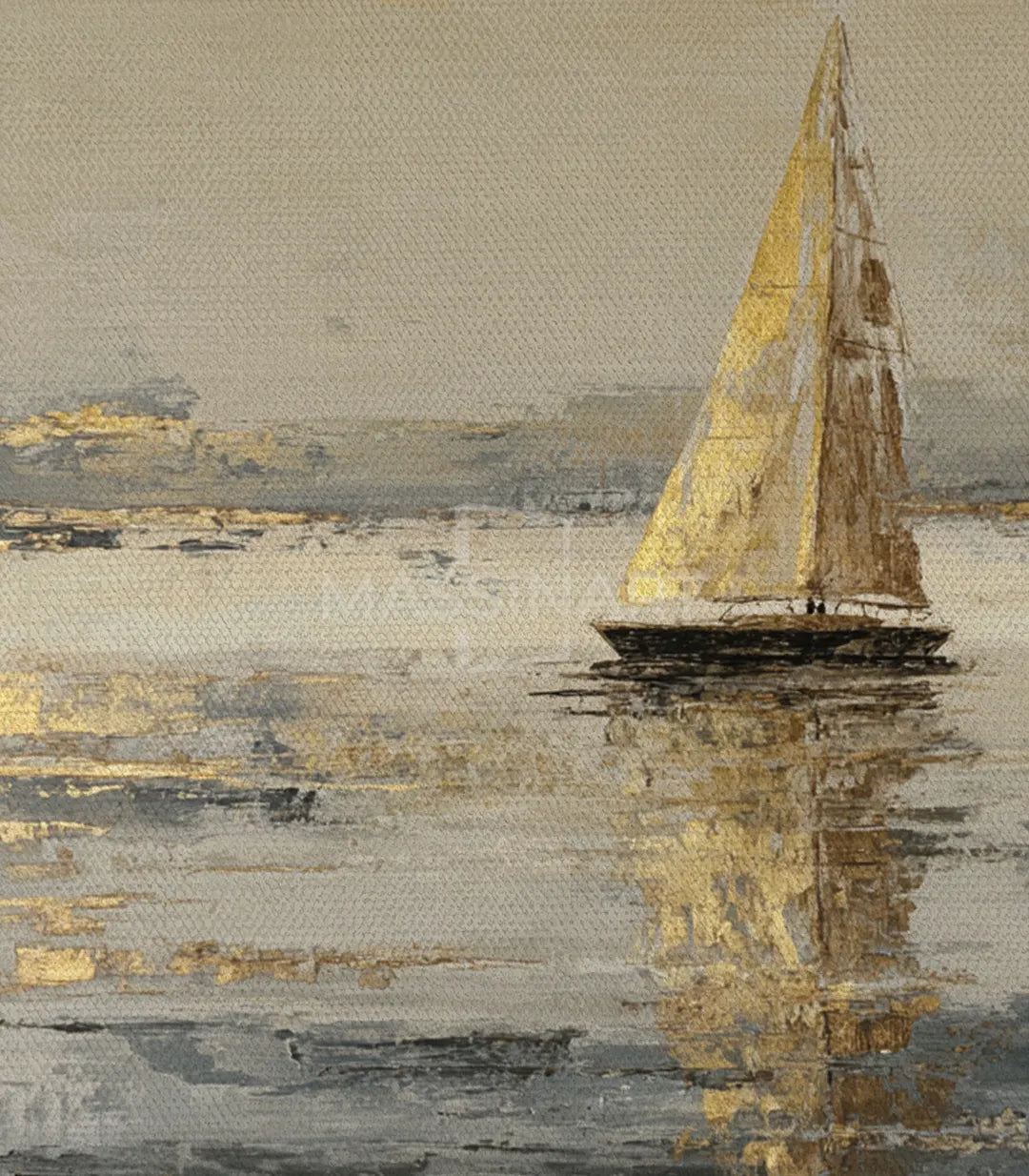 Cuadro Sail Glow de Massinart — embalaje de envío listo para colgar
