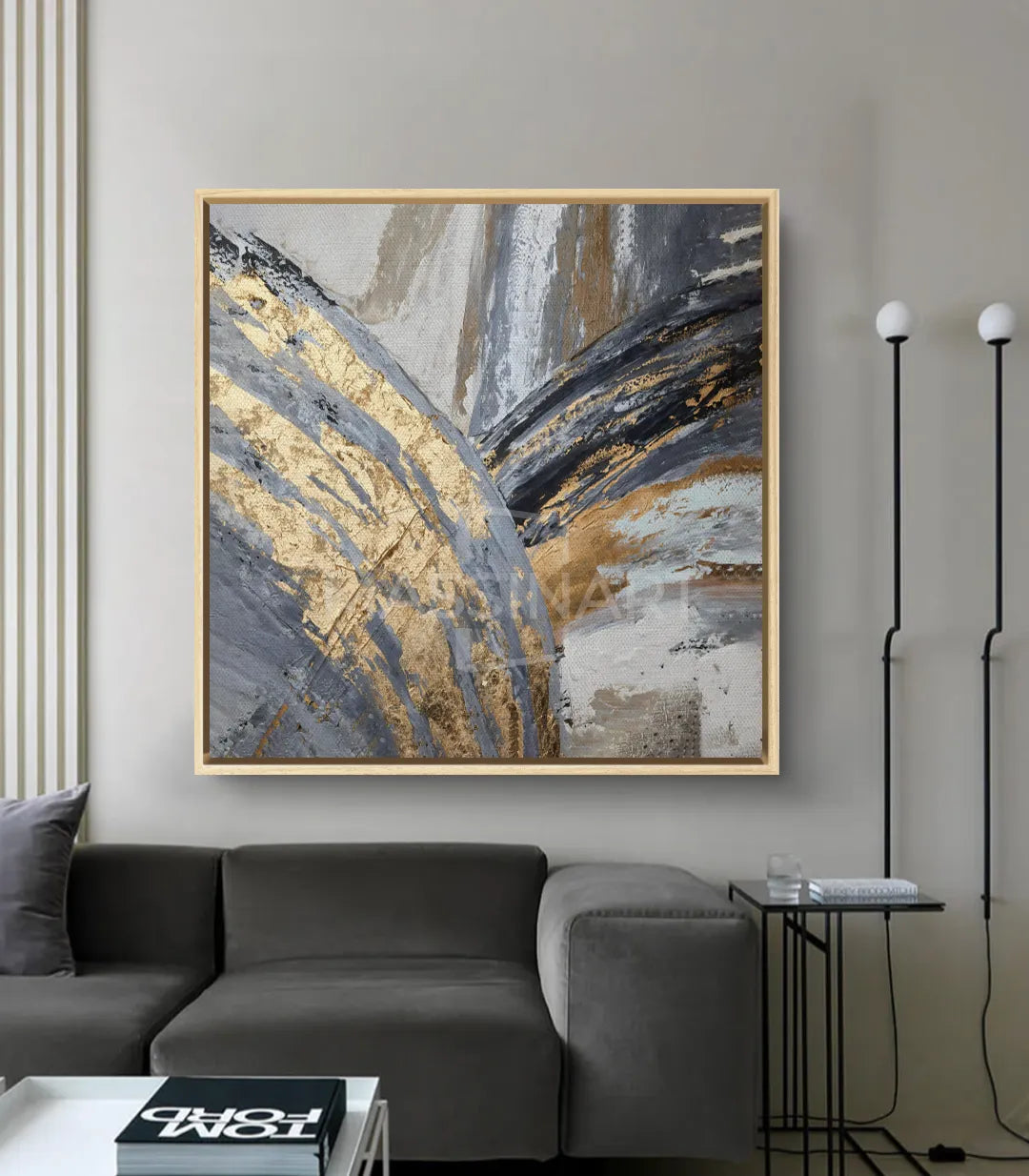 Mítico – cuadro decorativo de Massinart, vista en sala de estar