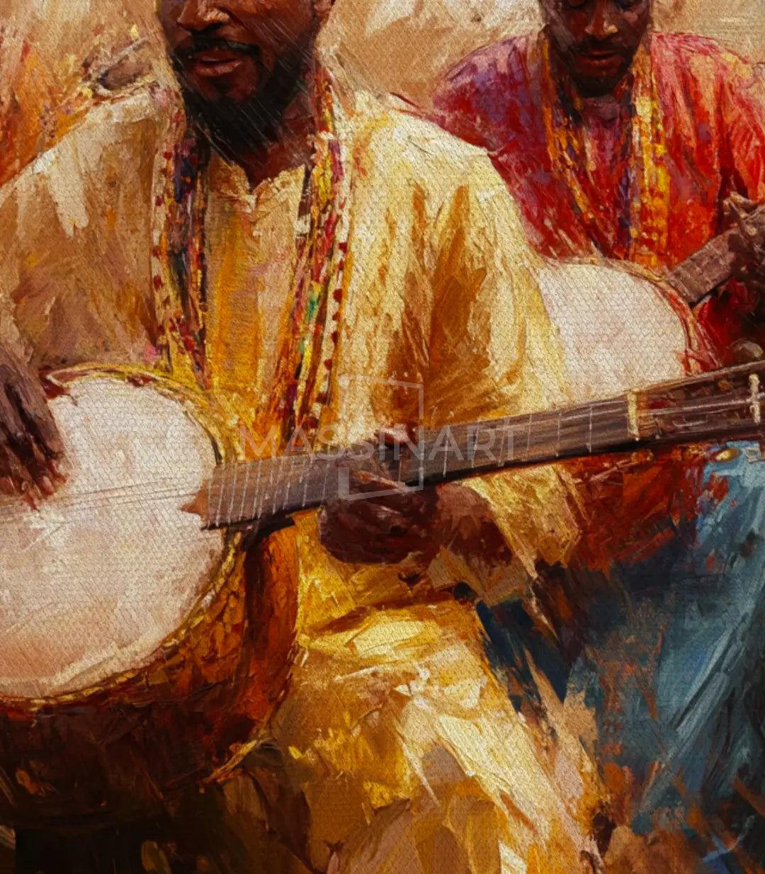 Cuadro Gnawa Spirit Massinart — embalaje de envío listo para colgar