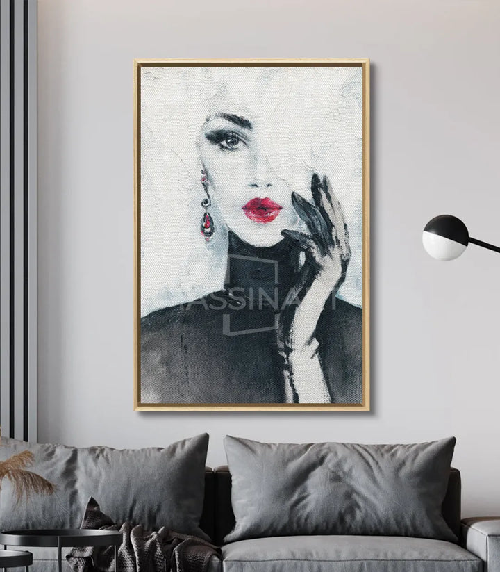 Cuadro Scarlet Seduction decoración dormitorio elegante Massinart