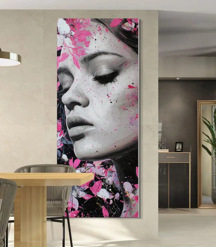 Cuadro The Bloom Within en un pasillo decoración pared arte mural Massinart