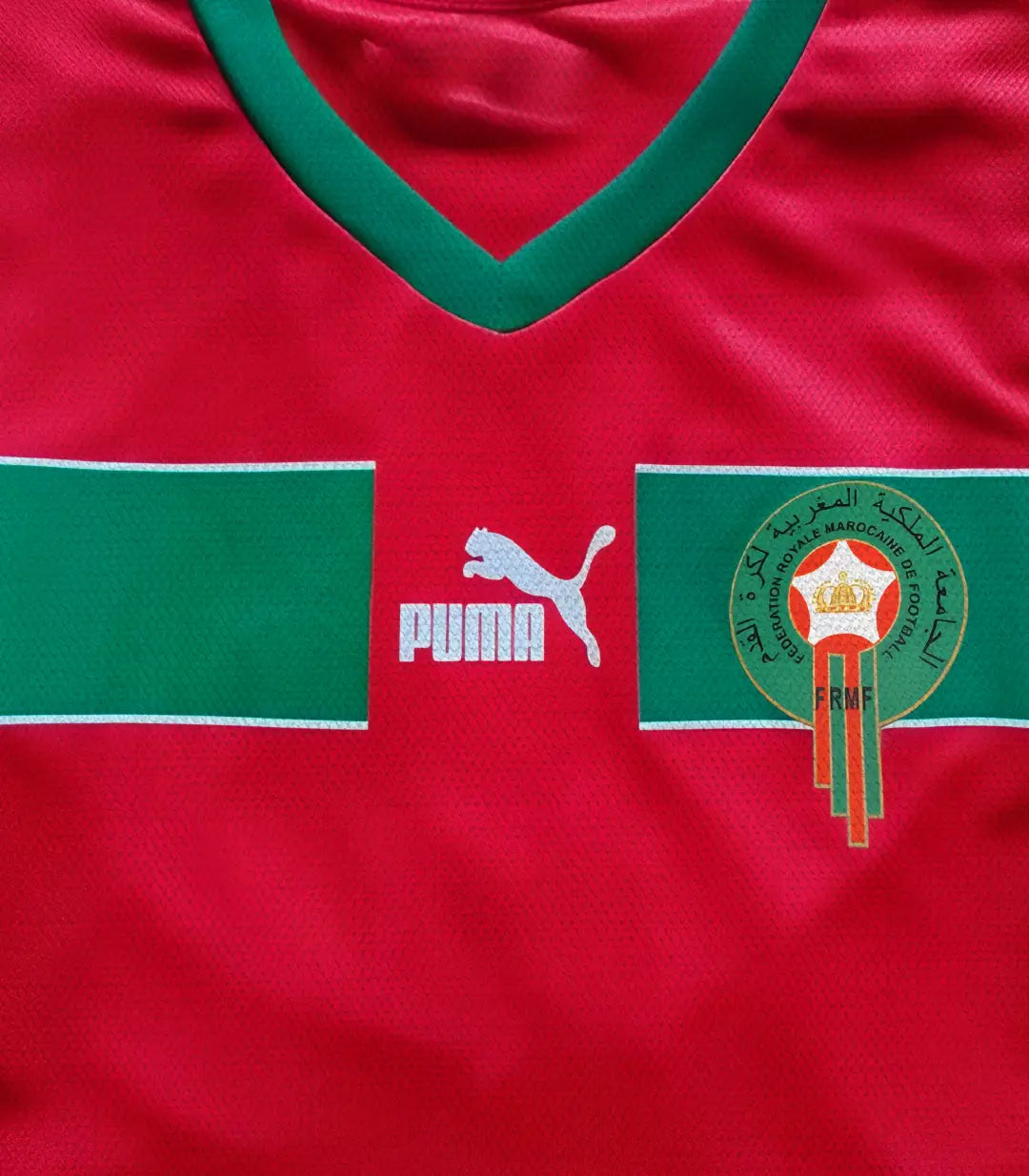 Cuadro camiseta nacional fútbol Marruecos, arte mural deportivo Massinart
