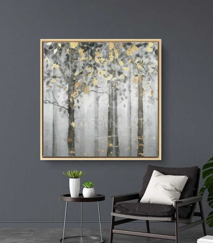 Cuadro Majestueuse como decoración mural en dormitorio de estilo contemporáneo — Massinart